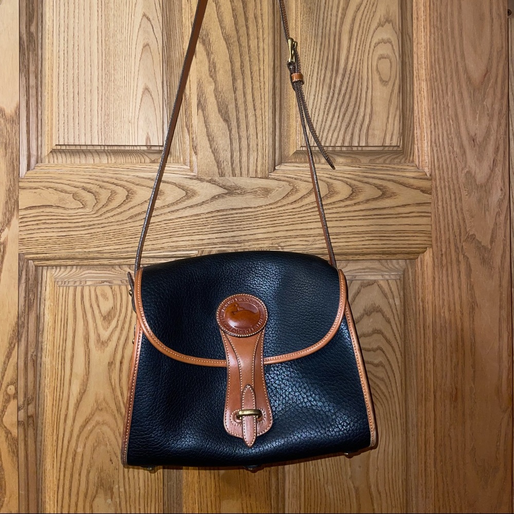 Dooney & Burke Crossbody Black Leather Purse